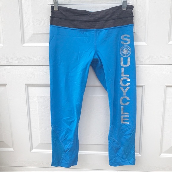 lululemon athletica Pants - LULULEMON Soulcycle Inspire blue legging Pants  6 logo on leg